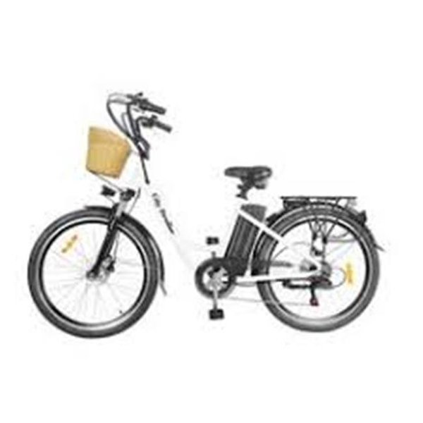 Nakto Nakto StrollerWhite 26 in. City Electric Bicycle Stroller; White StrollerWhite